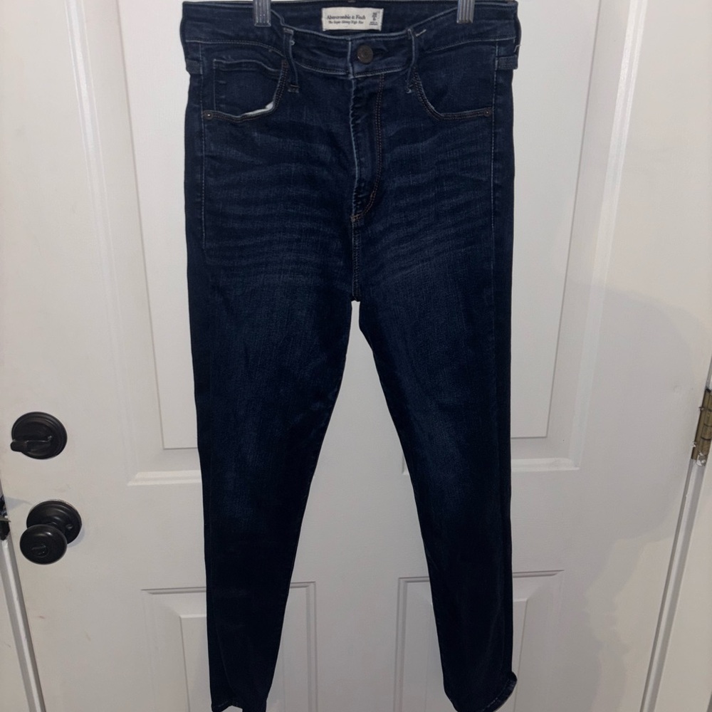 Abercrombie & Fitch Navy High Rise Jeans